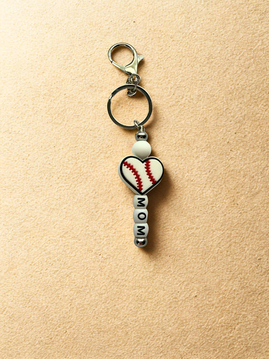 Baseball Mom Keychain