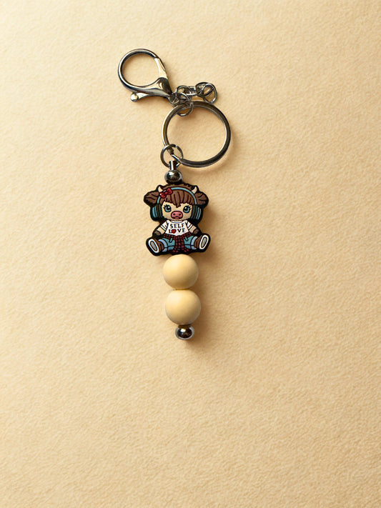 Highland Cow Keychain