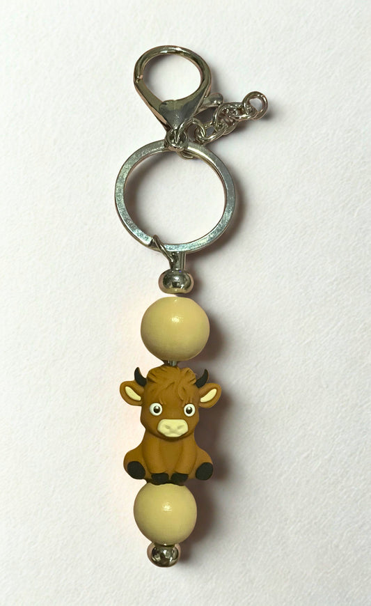 Highland Cow Keychain